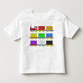 T-shirt Pour Les Tous Petits Le train de couleur