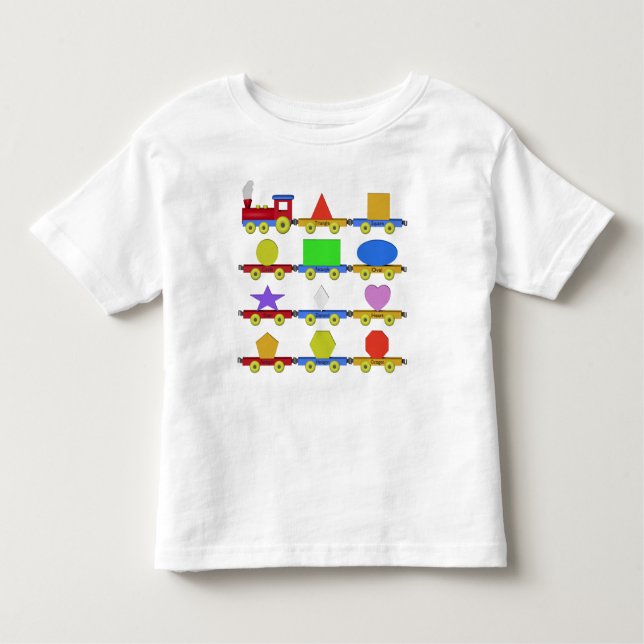 T-shirt Pour Les Tous Petits Le train de forme (Devant)