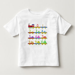 T-shirt Pour Les Tous Petits Le train de nombre