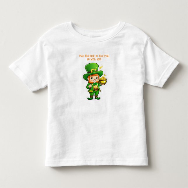 T-shirt Pour Les Tous Petits Le trésor de Lucky Leprechaun (Devant)