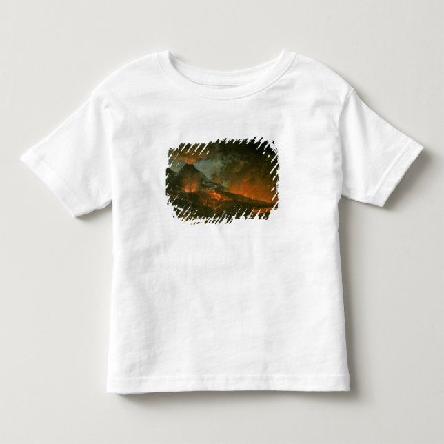 T-shirt Pour Les Tous Petits Le Vésuve éclatant (Devant)