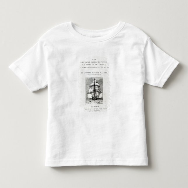 T-shirt Pour Les Tous Petits Le voyage du beagle (Devant)