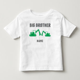 T-shirt Pour Les Tous Petits Learning Candy Big Brother Excavator