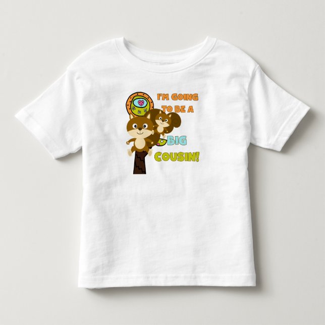 T-shirt Pour Les Tous Petits L'écureuil futur Big Cousin (Devant)