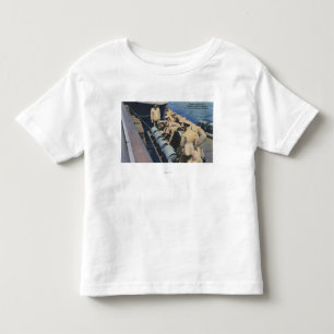 T-shirt Pour Les Tous Petits L'équipage de bateau de Topedo prépare la grenade