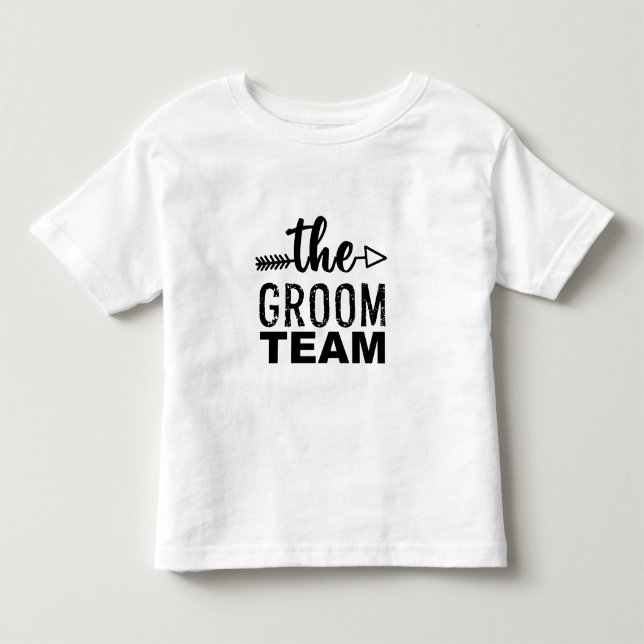 T-shirt Pour Les Tous Petits L'équipe du marié (Devant)