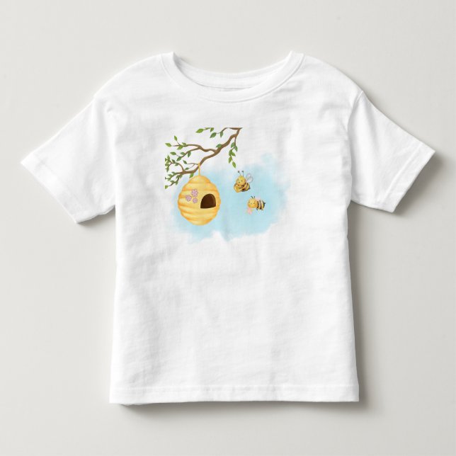T-shirt Pour Les Tous Petits Les abeilles qui travaillent (Devant)