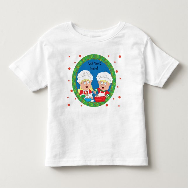 T-shirt Pour Les Tous Petits Les elfes de Noël (Devant)