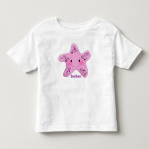 T-shirt Pour Les Tous Petits Les étoiles de mer mignonnes de l'enfant