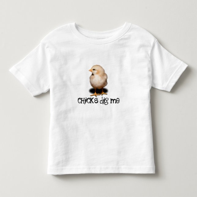 T-shirt Pour Les Tous Petits Les filles me creusent (Devant)