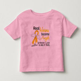T-shirt Pour Les Tous Petits Les héros deviennent Cancer d'enfance d'anges