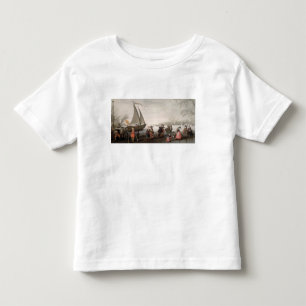 T-shirt Pour Les Tous Petits Les patineurs et un golf party sur la glace