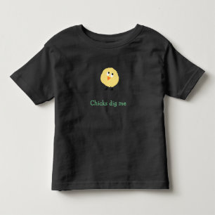 T-shirt Pour Les Tous Petits Les poussins me creusent chemise d'enfant en bas