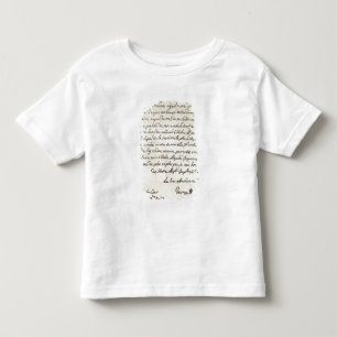 T-shirt Pour Les Tous Petits Lettre de George I à Charles VI