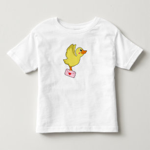 T-SHIRT POUR LES TOUS PETITS LETTRE PORTEFEUILLE DE CANARD