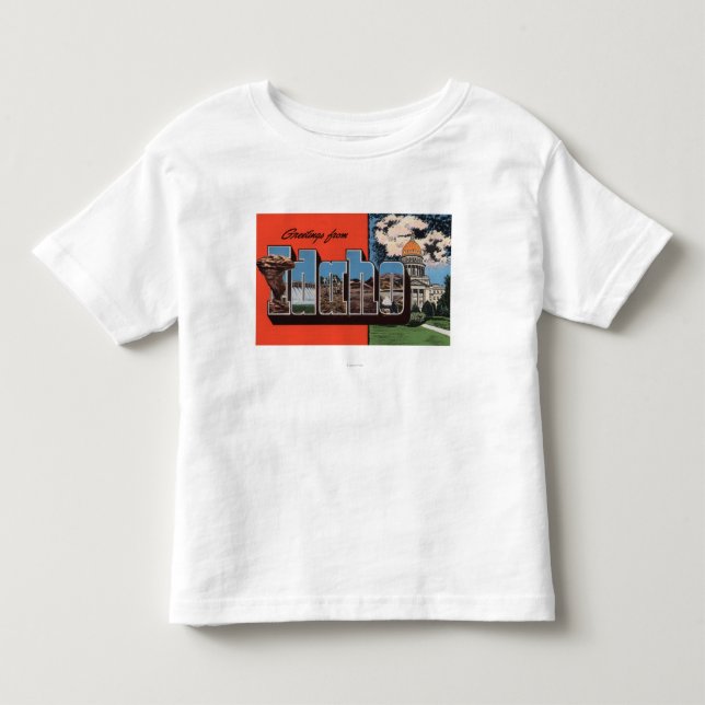 T-shirt Pour Les Tous Petits Lettre ScenesIdaho d'IdahoLarge (Devant)