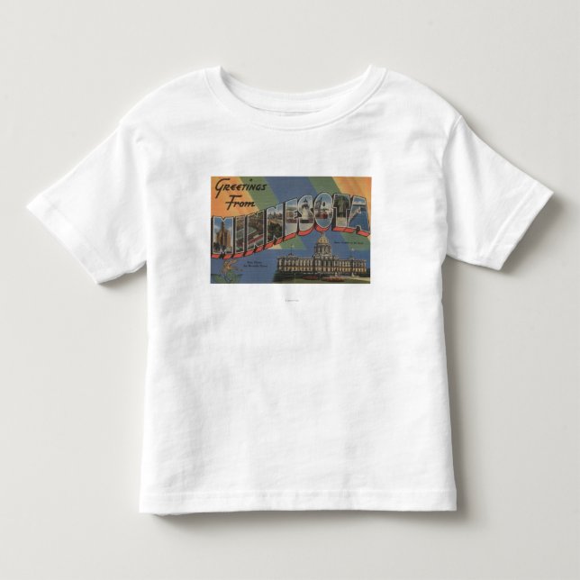 T-shirt Pour Les Tous Petits Lettre ScenesMinnesota de MinnesotaLarge (Devant)