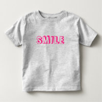 Lettres fuchsia "Smile" rose chaud