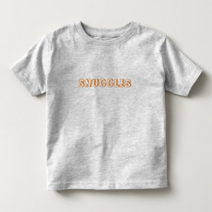 T-shirt Pour Les Tous Petits Lettres orange "Snuggets"