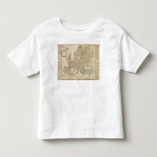 T-shirt Pour Les Tous Petits L'Europe composée avec les tables statistiques