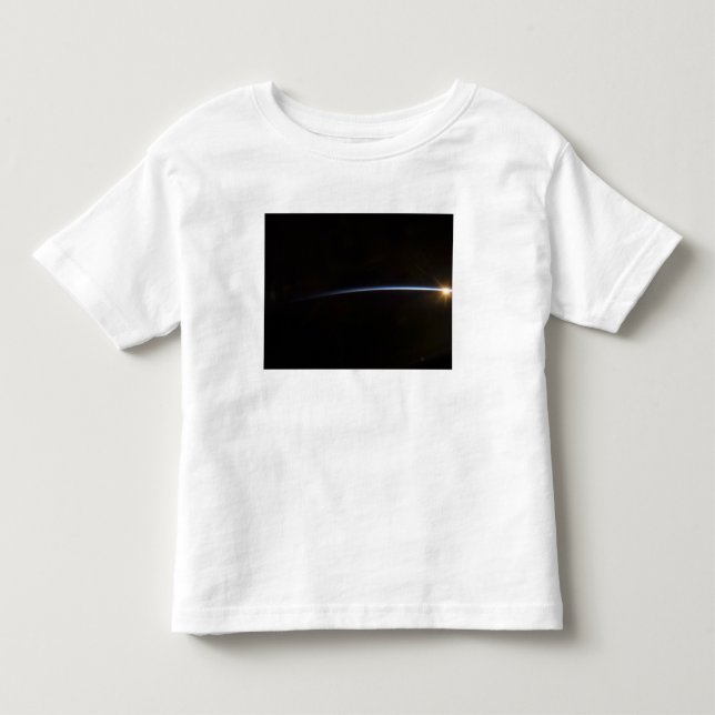 T-shirt Pour Les Tous Petits Lever du soleil vu dans l'espace (Devant)