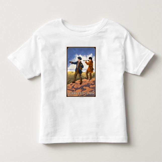 T-shirt Pour Les Tous Petits Lewis et Clark explorant l'ouest (Devant)