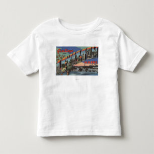 T-shirt Pour Les Tous Petits Lewiston, Maine (scène de rivière)