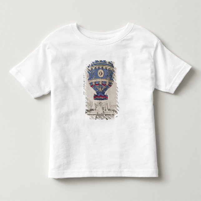 T-shirt Pour Les Tous Petits L'expérience du ballon des frères Montgolfier (Devant)