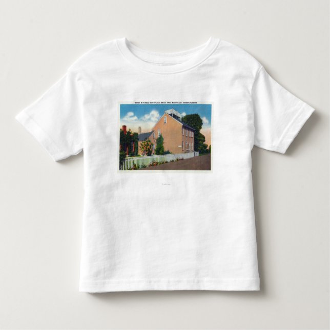T-shirt Pour Les Tous Petits Lieu de naissance de Maria Mitchell (Devant)