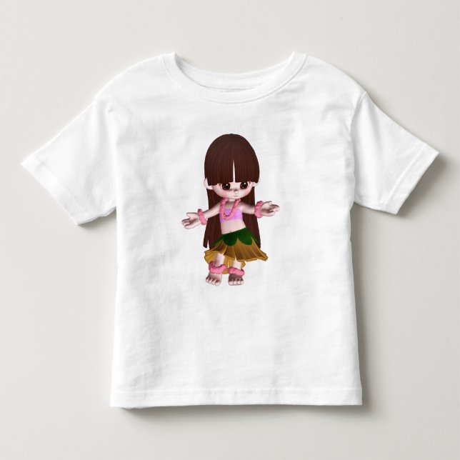 T-shirt Pour Les Tous Petits Lil Hula Girl Tee 02 (Devant)