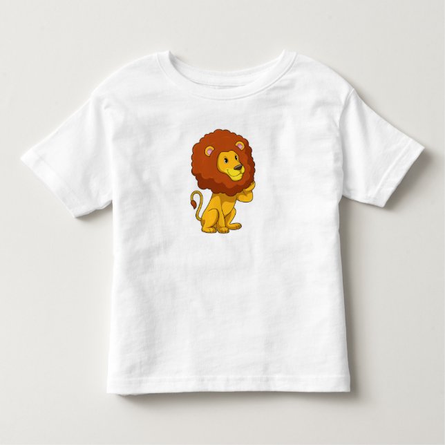 T-shirt Pour Les Tous Petits Lion avec boucles (Devant)