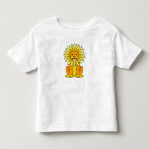 T-shirt Pour Les Tous Petits Lion avec Fleur de tournesol
