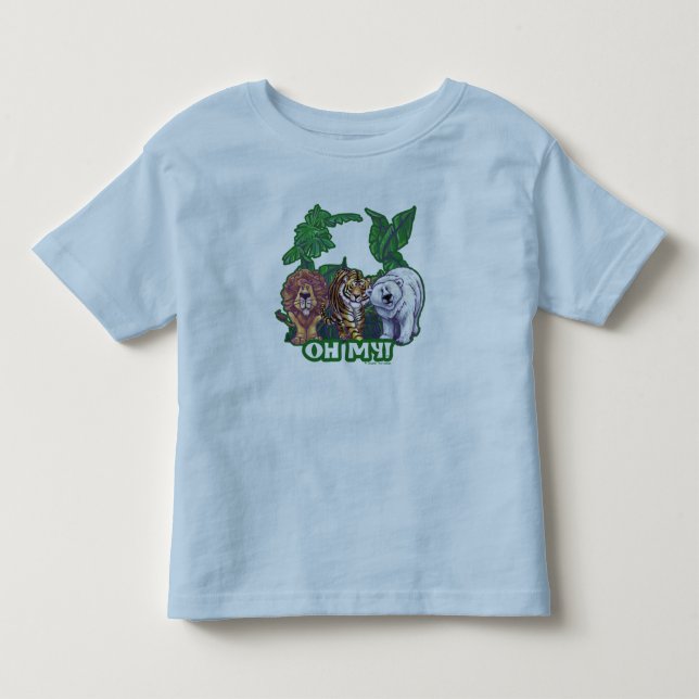 T-shirt Pour Les Tous Petits Lions Tiger Ours Oh Mon (Devant)