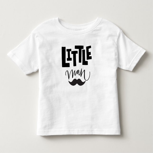 T-shirt Pour Les Tous Petits Little Man Mustache (Devant)