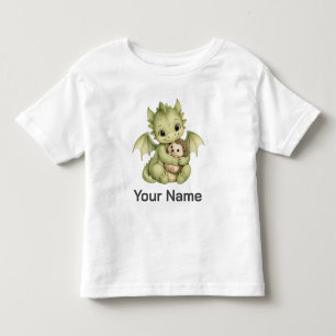 T-shirt Pour Les Tous Petits Livre de Contes Personnalisé Bébé Dragon Hérisson