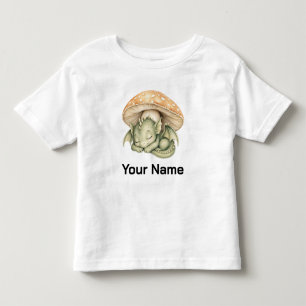 T-shirt Pour Les Tous Petits Livre personnalisé bébé dragon champignon enfants