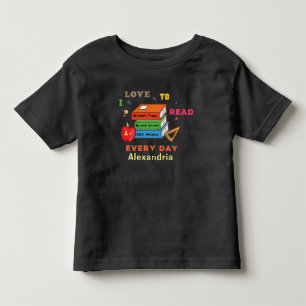 T-shirt Pour Les Tous Petits Livres amusants que j'aime lire enfant
