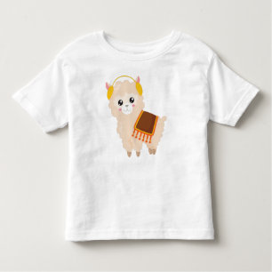 T-shirt Pour Les Tous Petits Llama d'automne, Llama mignonne, Alpaca mignonne,