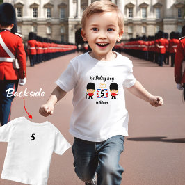 T-shirt Pour Les Tous Petits London Guards Nom du garçon Anniversaire britanniq