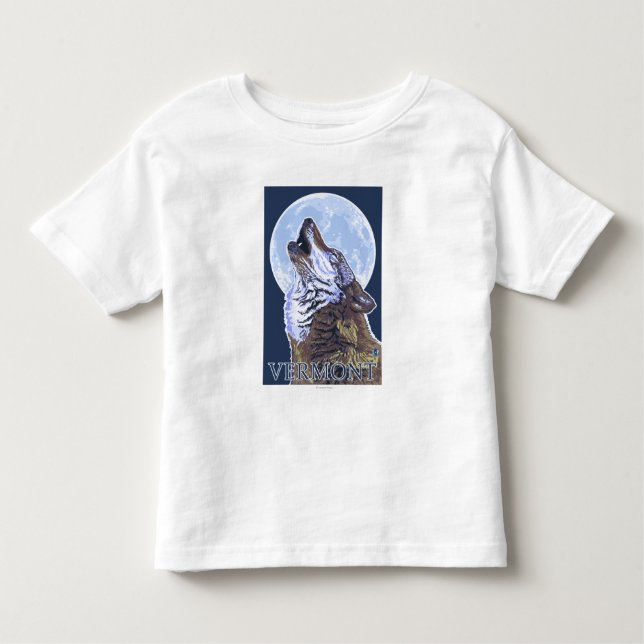 T-shirt Pour Les Tous Petits Loup de VermontHowling (Devant)