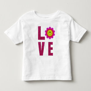 T-shirt Pour Les Tous Petits Love Sunflower