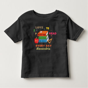 T-shirt Pour Les Tous Petits Love To Read Books Reader Lecture Personnaliser