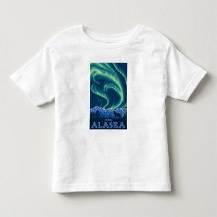 T-shirt Pour Les Tous Petits Lumières du nord - cari, Alaska