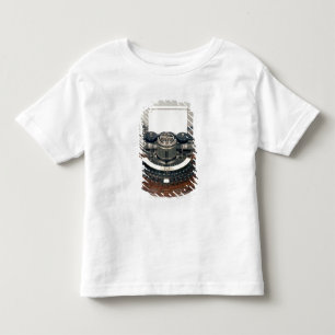 T-shirt Pour Les Tous Petits Machine à écrire de Hammond, avec le clavier id