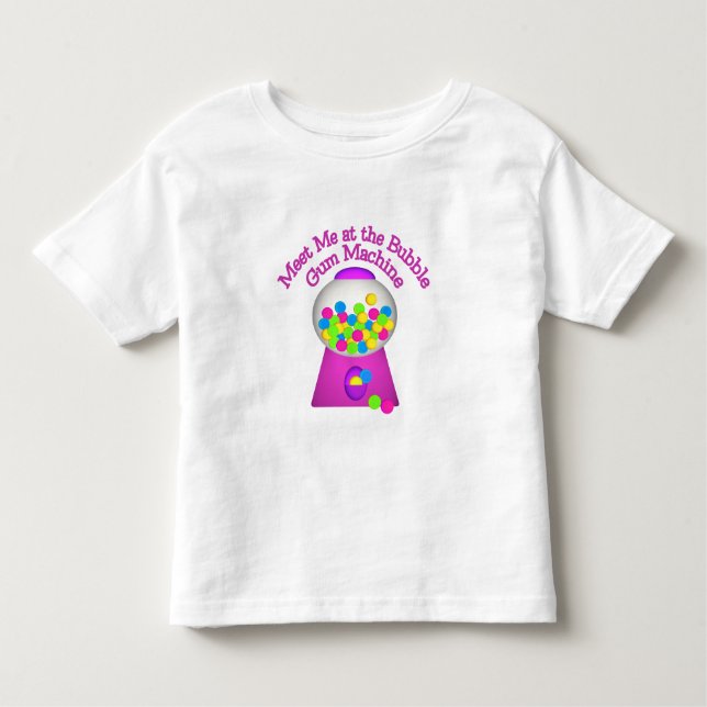 T-shirt Pour Les Tous Petits Machine de gomme à bulles (Devant)