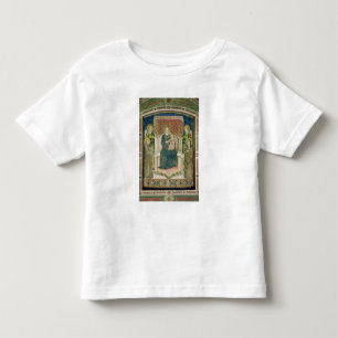 T-shirt Pour Les Tous Petits Madonna a couronné avec St Francis d'Assisi