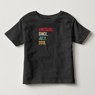 T-shirt Pour Les Tous Petits Magnifique Depuis Juillet 2010 Anniversaire