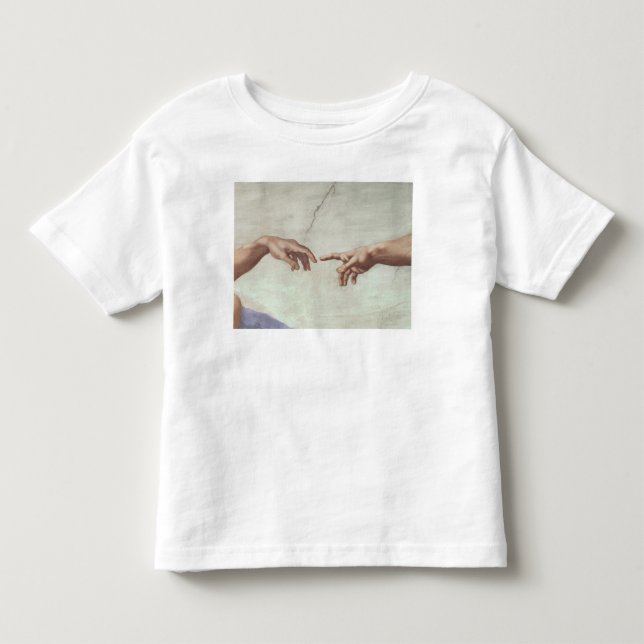 T-shirt Pour Les Tous Petits Mains de Dieu et d'Adam (Devant)