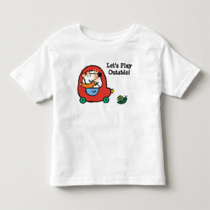 T-shirt Pour Les Tous Petits Maisy conduit une voiture rouge mignonne