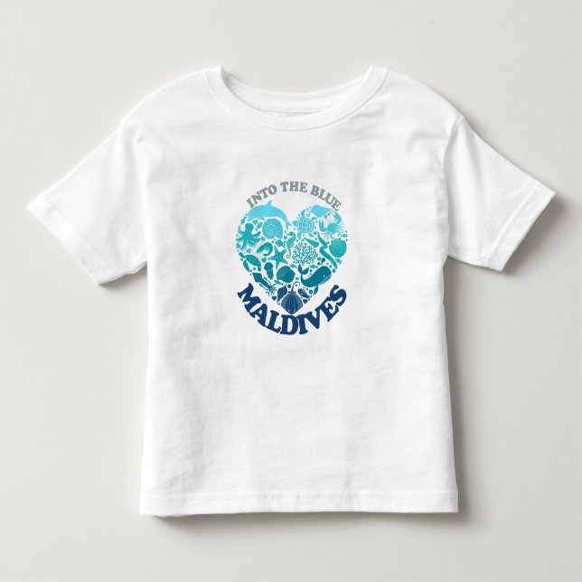 T-SHIRT POUR LES TOUS PETITS MALDIVES (Devant)